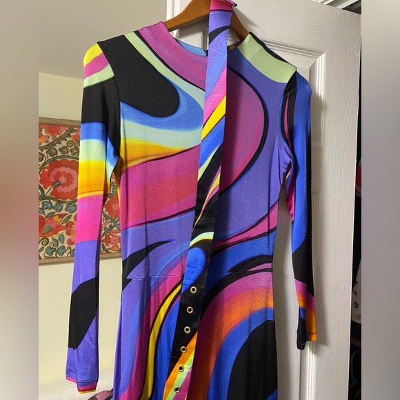 Maria Escote Psychedelic gown, long dress - Picture 7 of 9